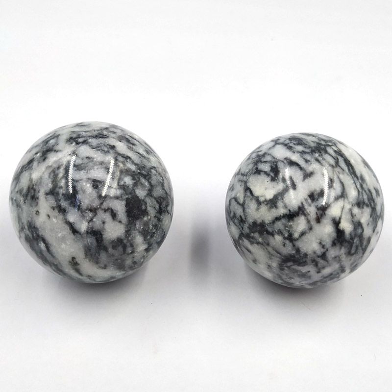 天然练手玉石球健身球手球保健球中老年人按摩握球手转球