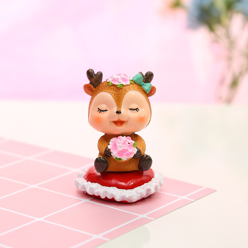 Forest-themed deer ornaments for baking, cake decoration, power strip inserts, dessert tables, creative table decorations for living rooms and bedrooms Specification image