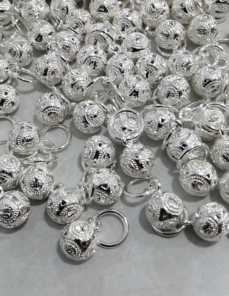 Botones de aleación vacíos de plata tibetana