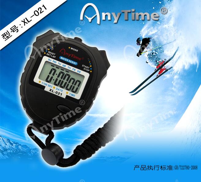 Factory direct sales XL-021 professional waterproof stopwatch electronic stopwatch Metal running timer stopwatch professional