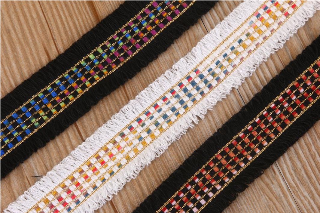 Korean Fashion Checkered Flow Bespoke Webbing details Picture