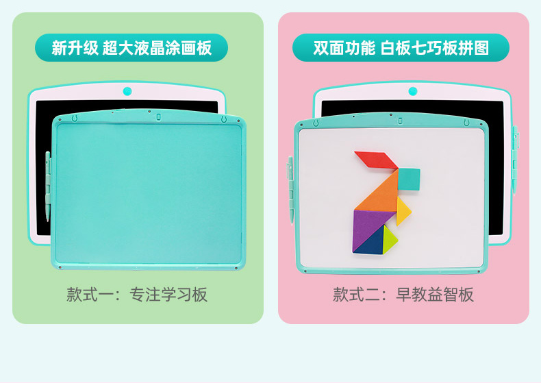 Factory direct sales of graffiti boards, LCD liquid crystal writing boards, hand-drawn drawing boards, 16-inch early education and intelligence boards detail image 4