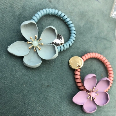 Macaron Flower Scrunchie