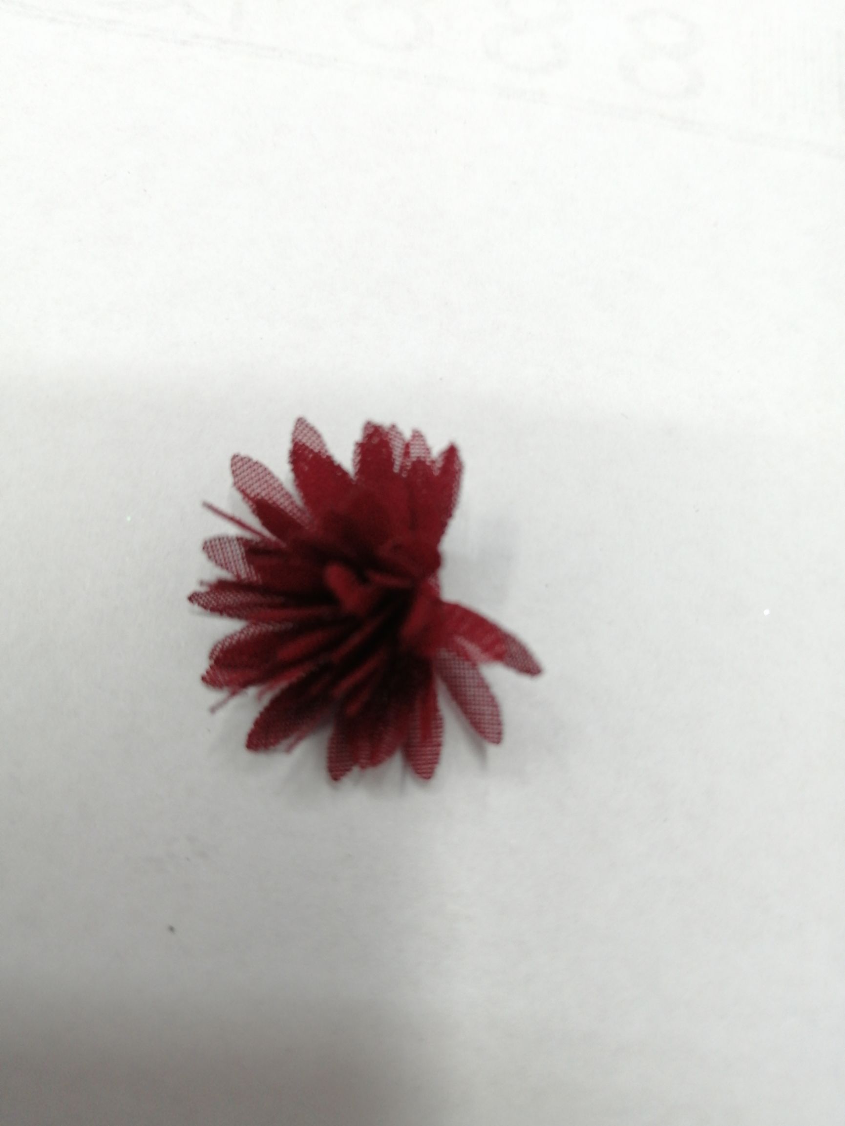 2公分雪纺小菊花头饰耳钉服饰配件