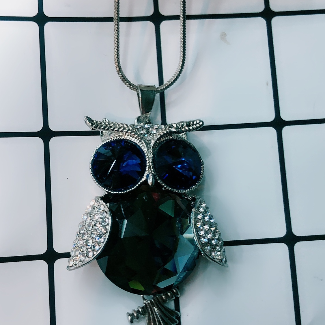 All-in-one decorative sweater chain women's long 2020 new autumn and winter fashion simple owl chain thumbnail
