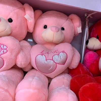 Double Heart Embrace 80Cm Real Foreign Trade For Cartoon Toys Plush Toy Plush Doll Plush Toy Bear Wholesale