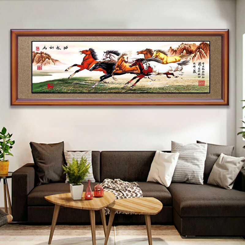 Chinese Home Decoration Seven Color Baking Paint Bronzing Craft Office Hotel Opened Qiao Move To Celebrate The Wedding Gift Classical Large Plaque Item Picture