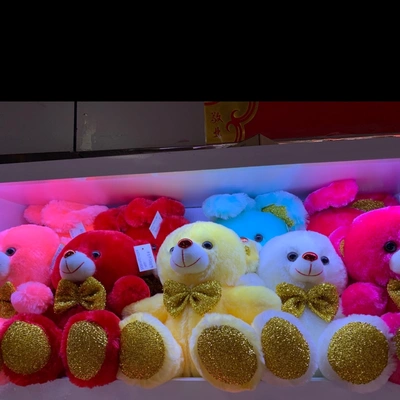 Bright Cloth Bow Tie 25Cm Real Foreign Trade For Cartoon Toys Plush Toys Plush Doll Plush Toy Bear Wholesale