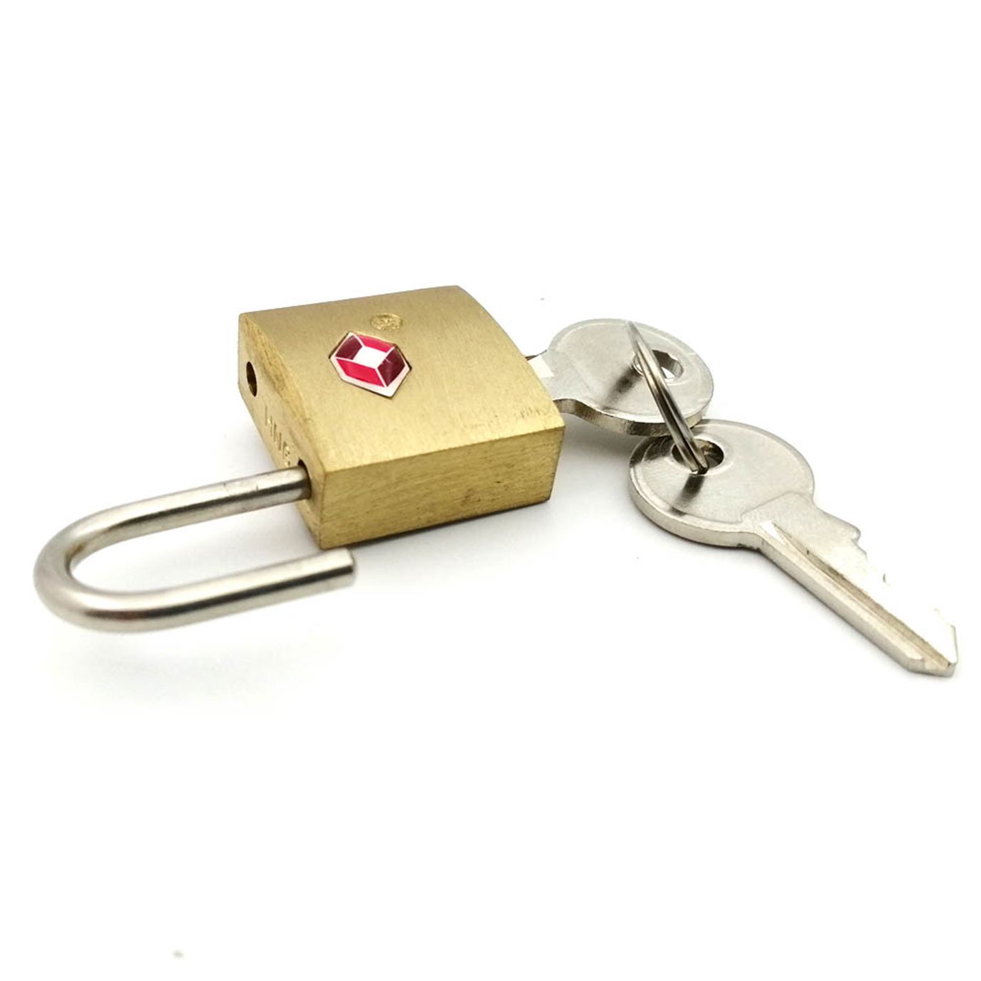 TSA386 纯铜安全锁TSA海关锁钥匙开通关锁箱包挂锁正品授权产品图