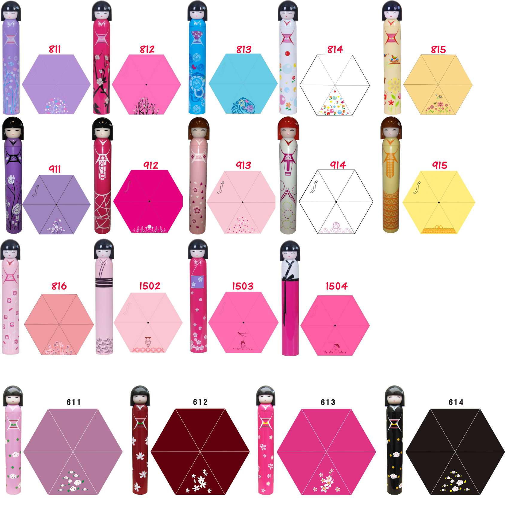 中国娃娃伞，瓶装工艺伞，晴雨伞，礼品工艺伞详情图7