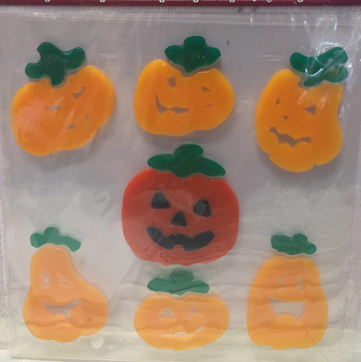 Soft rubber Halloween window stickers