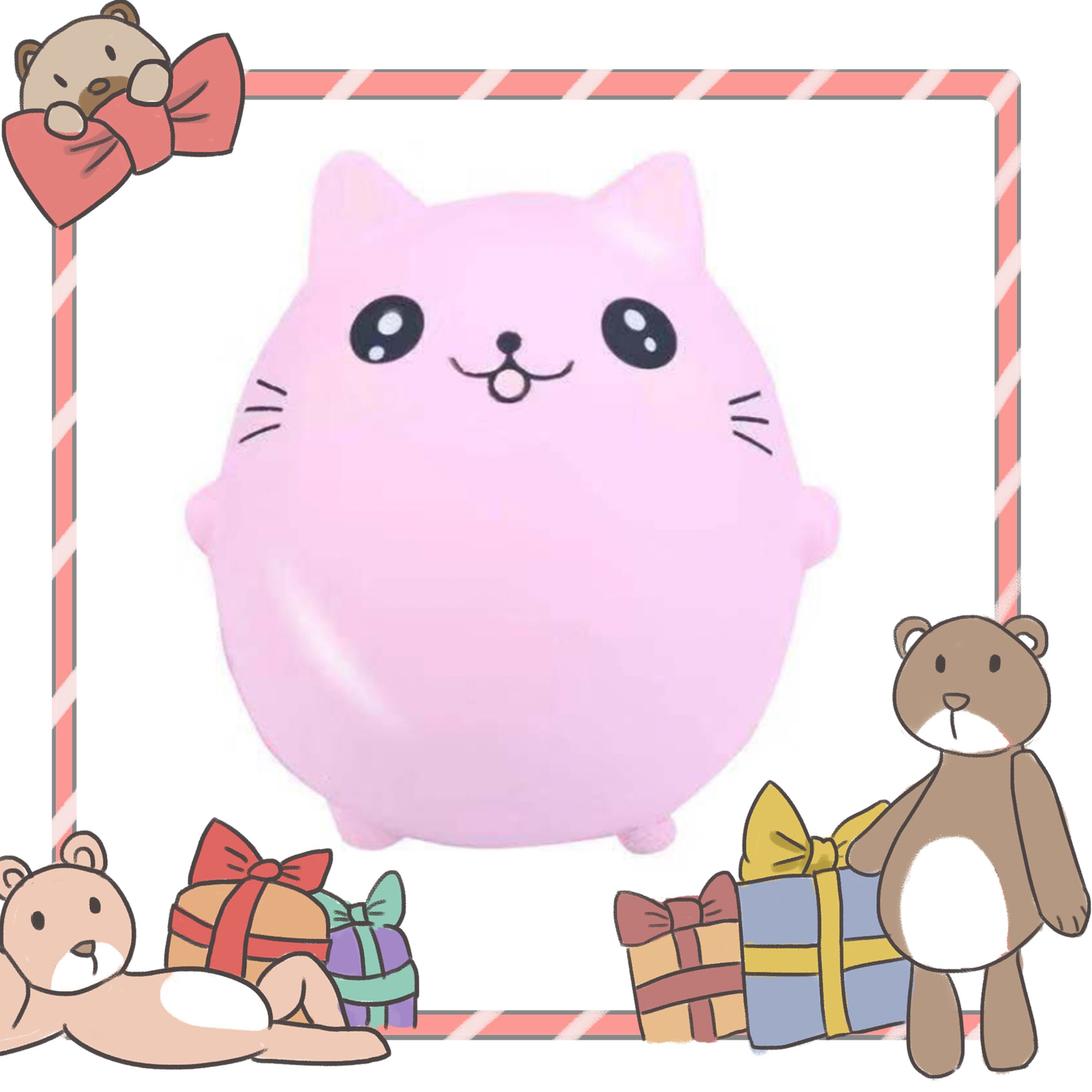 Squishy is slow to rebound and release pressure to vent PU Hai Toys cross-border domestic sales to release the new egg Cat