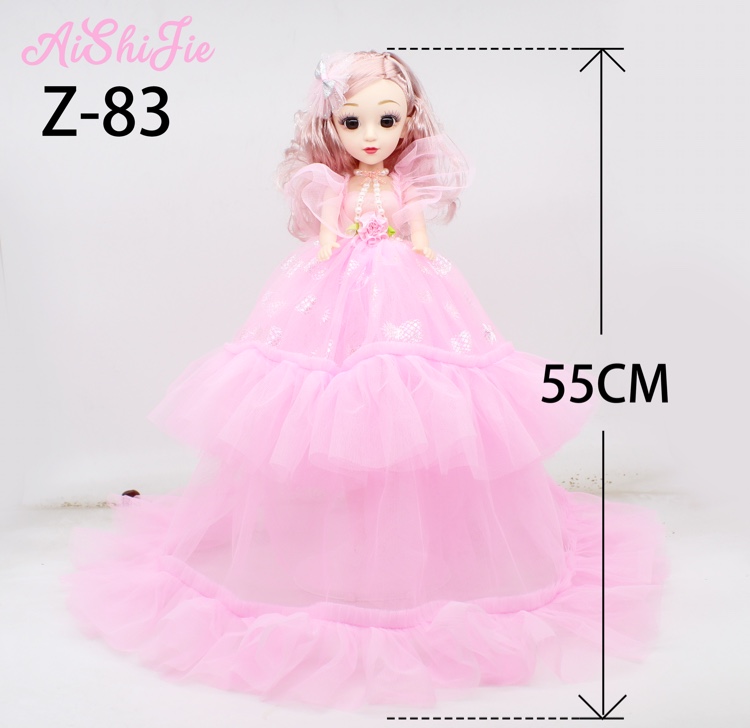 Factory direct 55cm shiny double leaf Princess Rollie Barbie doll children toy girl birthday gift thumbnail