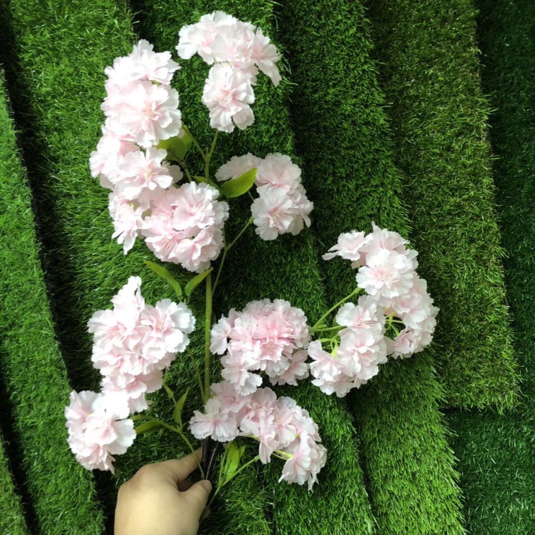Artificial flower, artificial cherry blossom, 100cm three-dimensional colorful cherry blossom details Picture