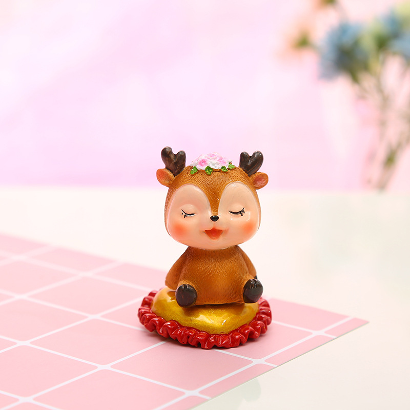 Forest-themed deer ornaments for baking, cake decoration, power strip inserts, dessert tables, creative table decorations for living rooms and bedrooms details Picture