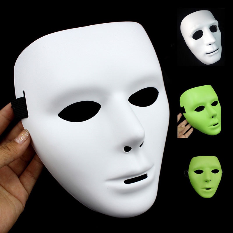 Halloween masked dancers, ghost dance steps, glow-in-the-dark street dance masks, hip-hop white balls, Easter masks, men and women details Picture