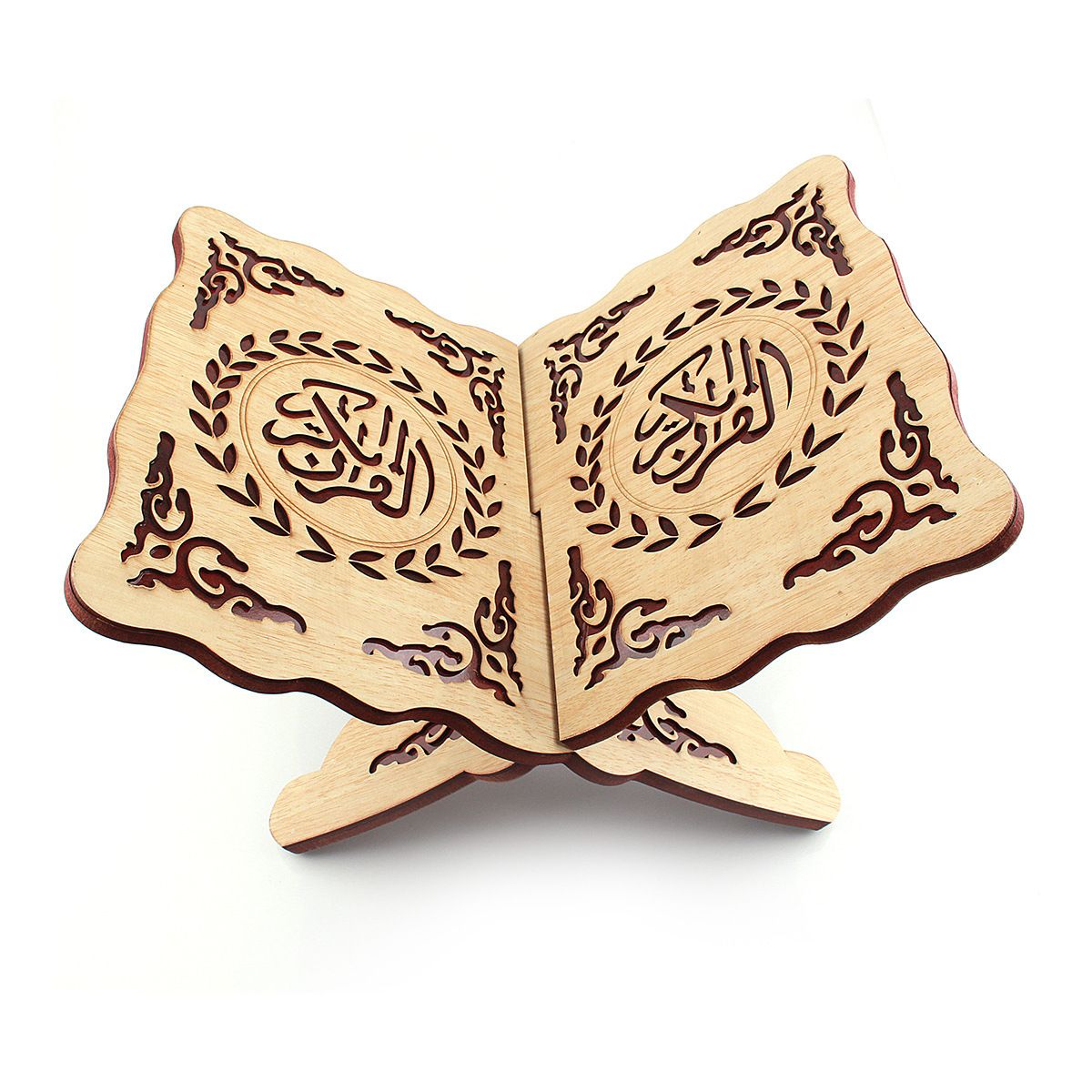 The factory sells Arabic wooden Koran bookshelves and Muslim Islamic scriptures carved in pine sJ1-045 thumbnail