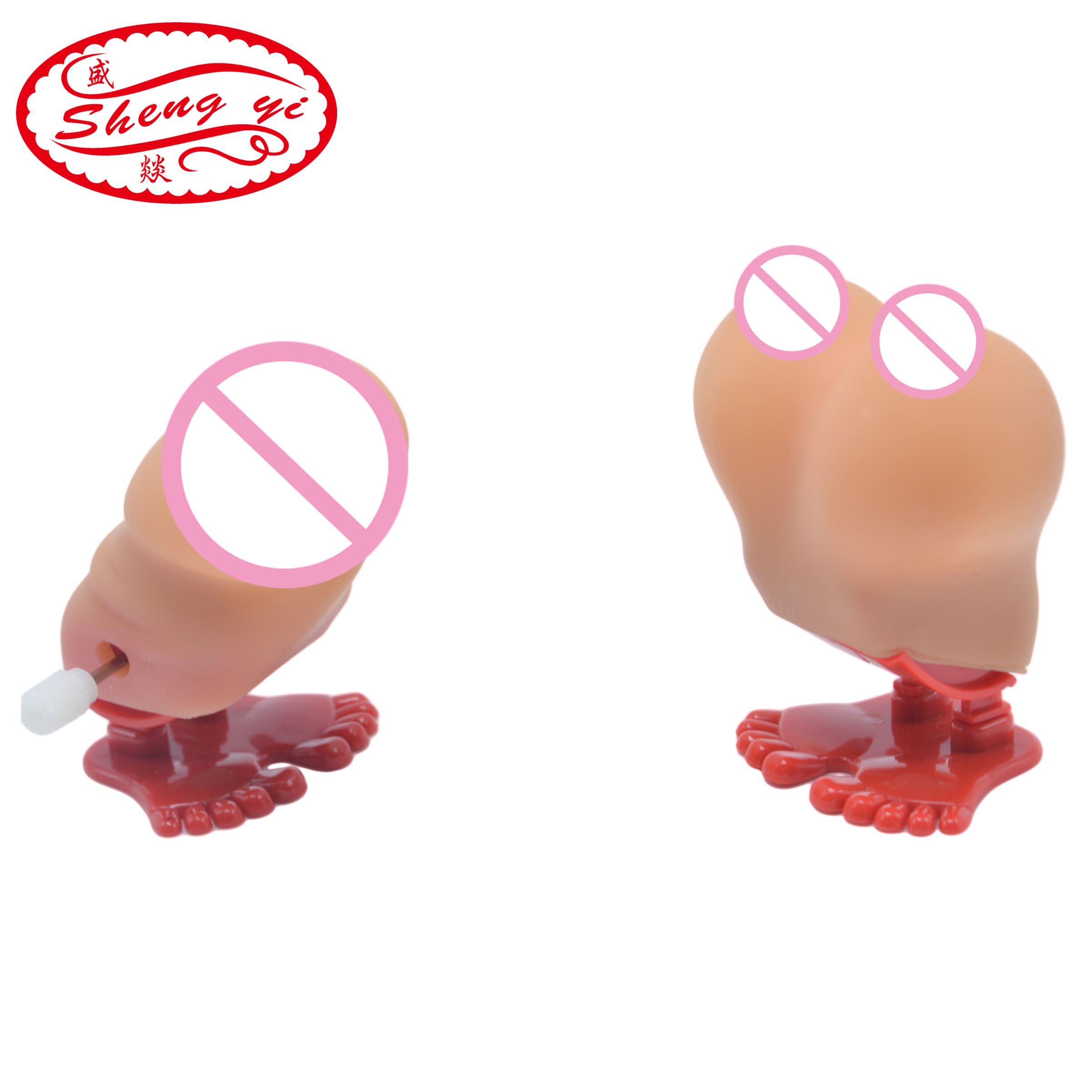 hen party酒吧KTV道具情趣发条上链jj胸部发条玩具