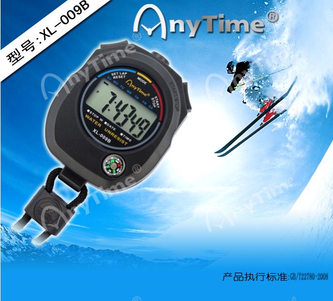 Factory direct sales XL-009B professional stopwatch electronic stopwatch Metal running chronograph stopwatch professional production