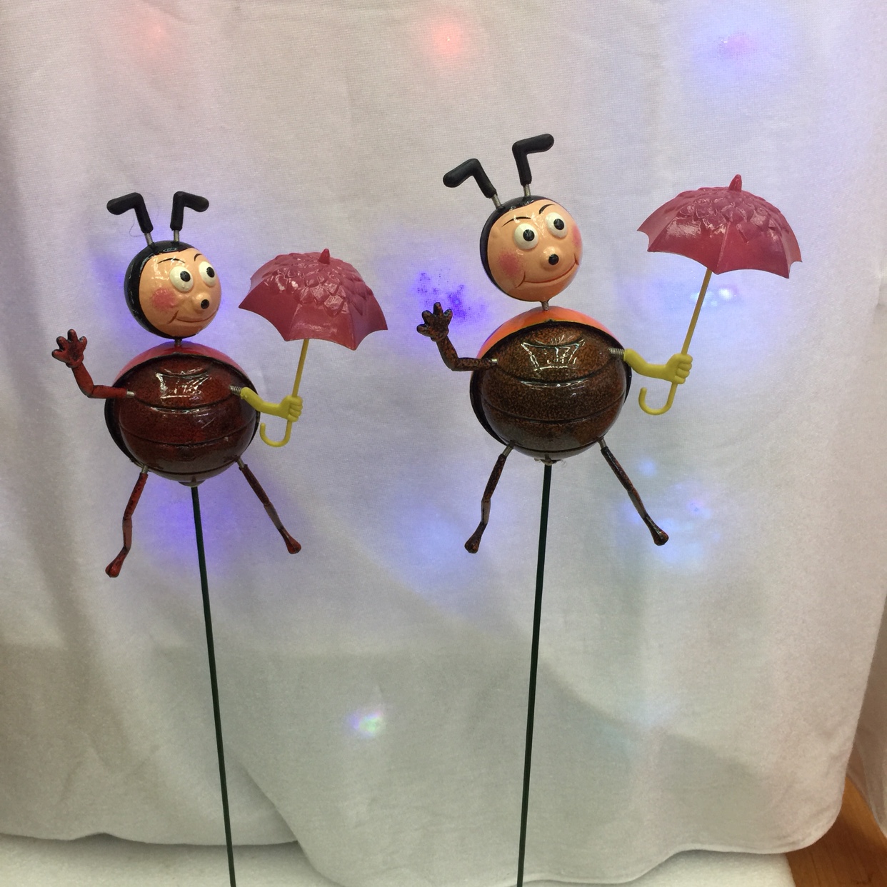 拿伞甲虫家具装饰品3D立体彩色塑料创意家具1