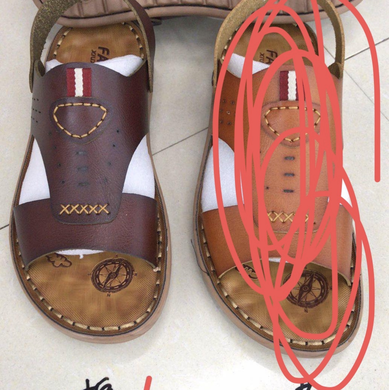 Men's beach shoes, suitable for both slippers and sandals details Picture