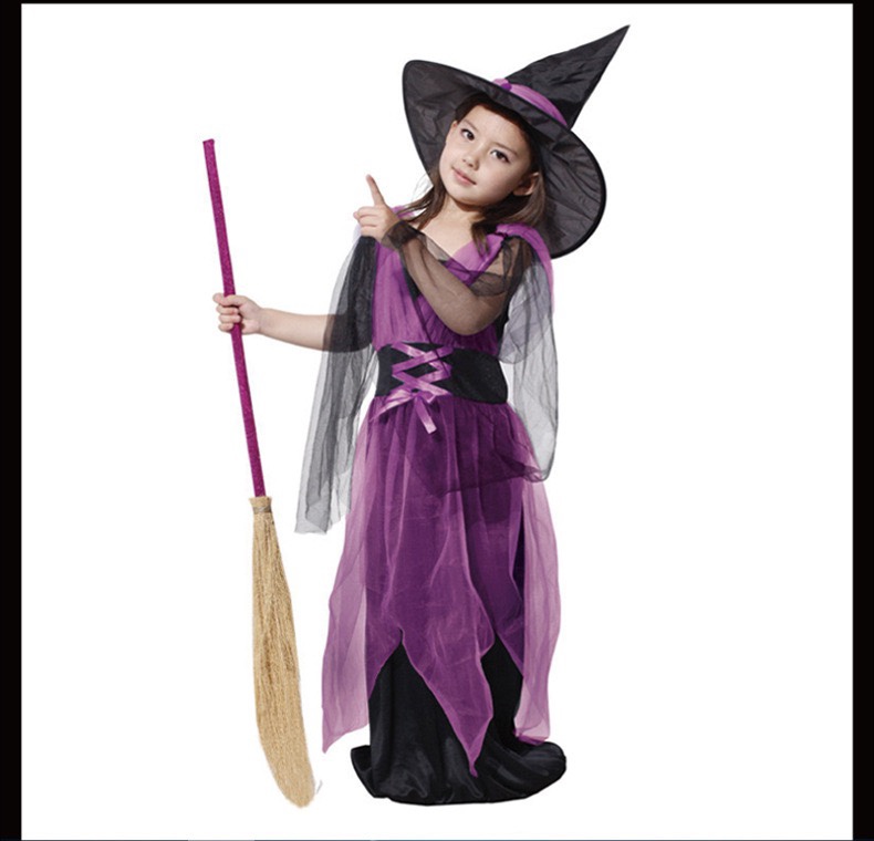 Halloween props and supplies, masquerade ball performance, costume cosplay, witch broom, magic broom, witch broom Application Scenario