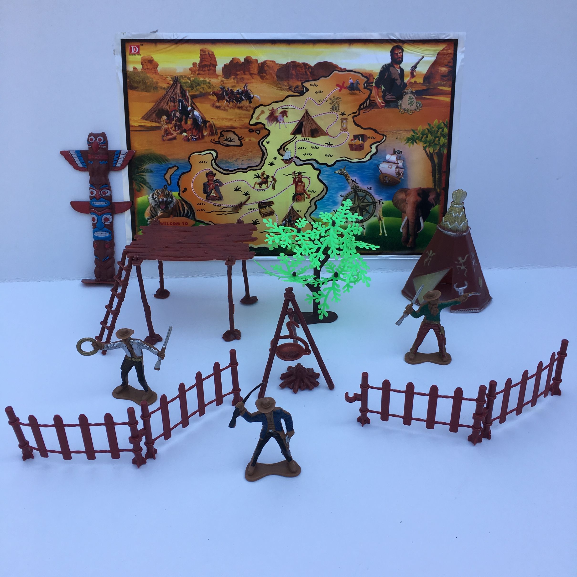 儿童玩具西部牛仔印第安人系列7