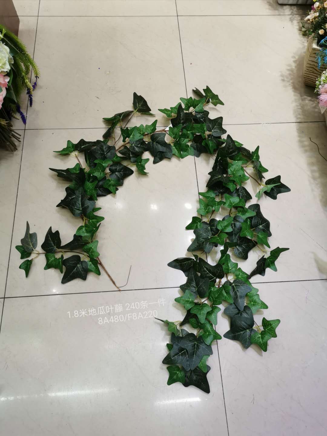 Virtual flower fake bonsai living room hotel wedding video decoration garden green ivy ivy vine 1.8 meters ground leaf ivy