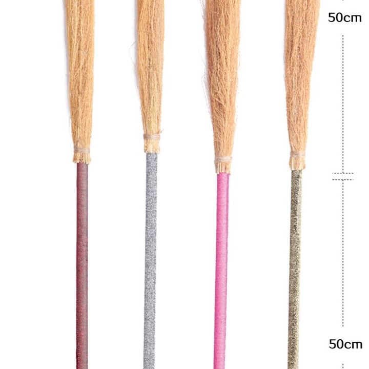Halloween props and supplies, masquerade ball performance, costume cosplay, witch broom, magic broom, witch broom Item Picture