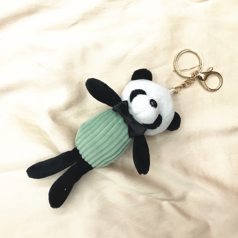 Explosivo peluche bondadoso 18cm panda llavero bolsos nuevos colgantes ropa accesorios bouquet caja de regalo pequeños regalos ofertas Specification image