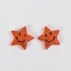 Ceramic clay creative accessories -37mm and 27mm five-pointed star smiling faces details Picture