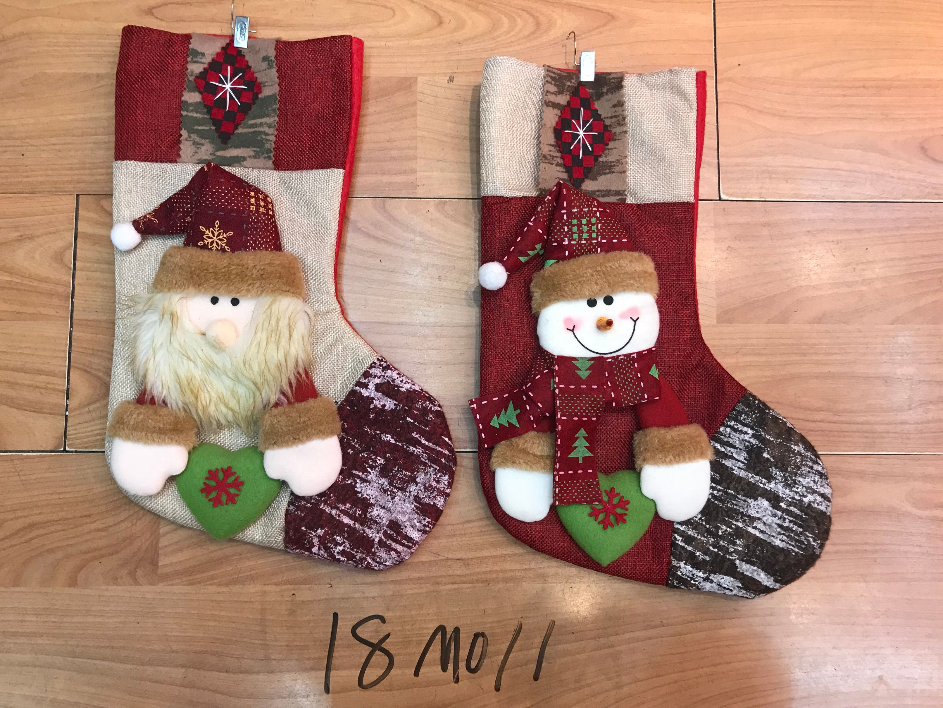 Christmas cartoon socks Decorated Stockings Christmas gifts Stockings Christmas stockings Decorated Santa Claus Snowman deer Christmas decorated socks thumbnail