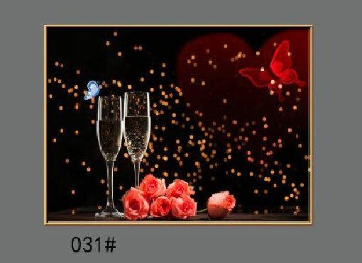 Nordic Living Room Dining Room Sofa Background Decorative Painting Landscape Painting Hanging Painting Three Couplets undefined