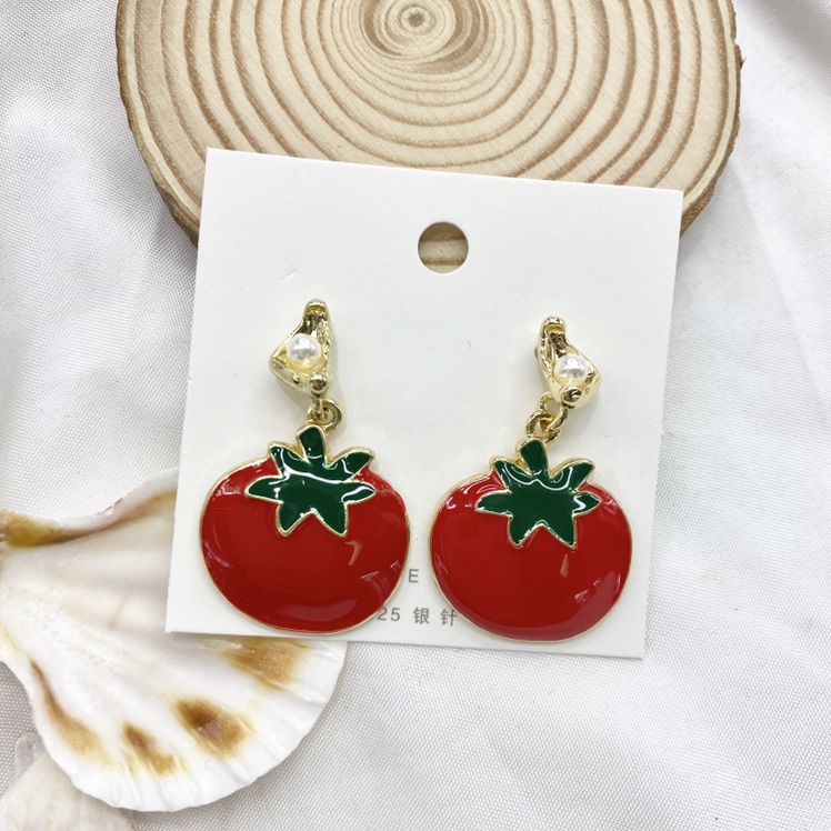 Tomato earring fruit series details Picture