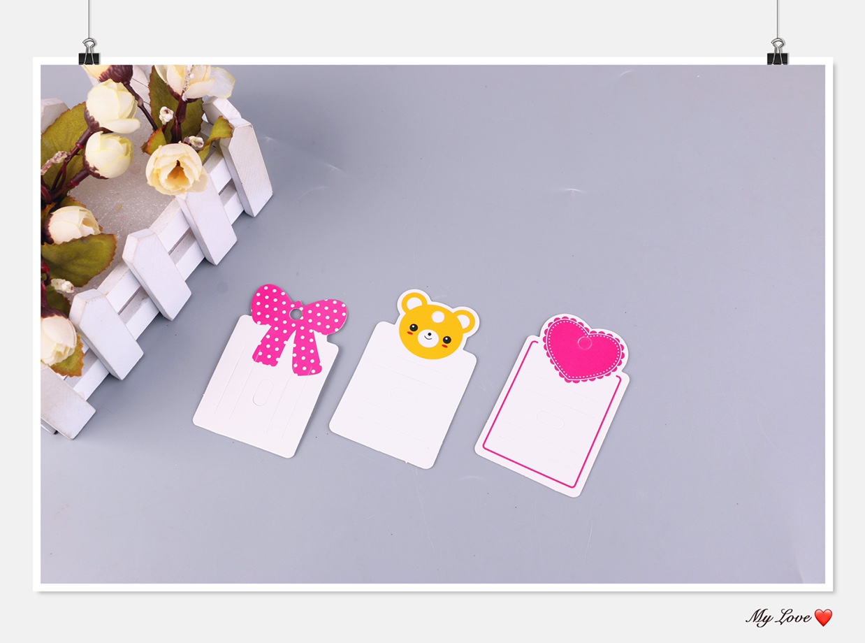 Heart-shaped bow tie clip clip