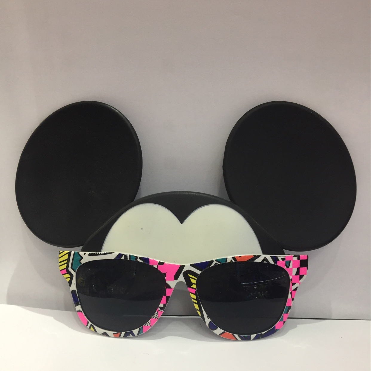 米老鼠印图案眼镜