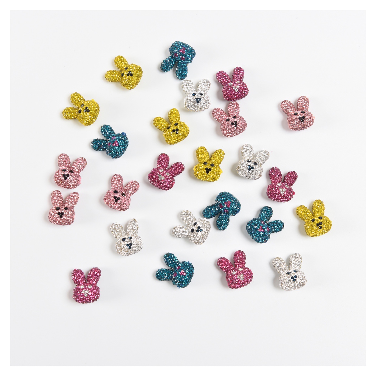 Creativity in pottery clay. Big hole creative accessory little rabbit. details Picture