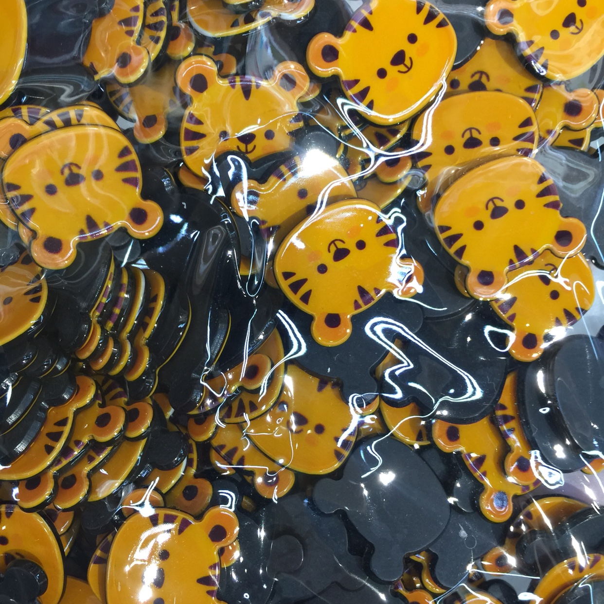 卡通可爱印花压克力配件老虎