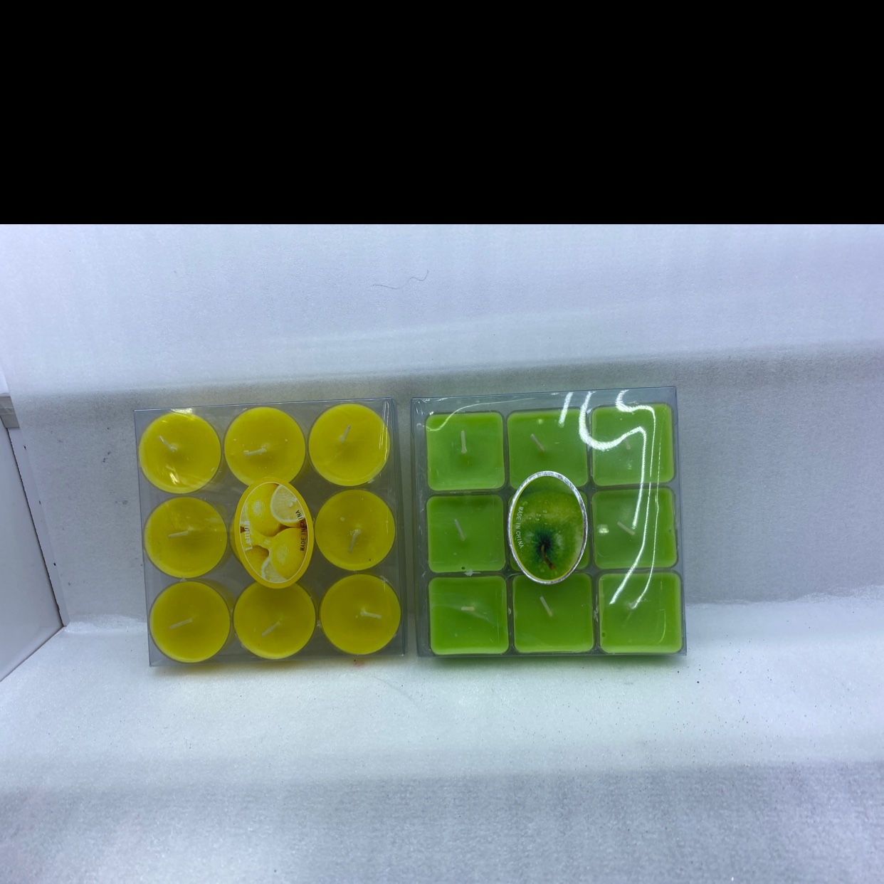 Nine round and square ones