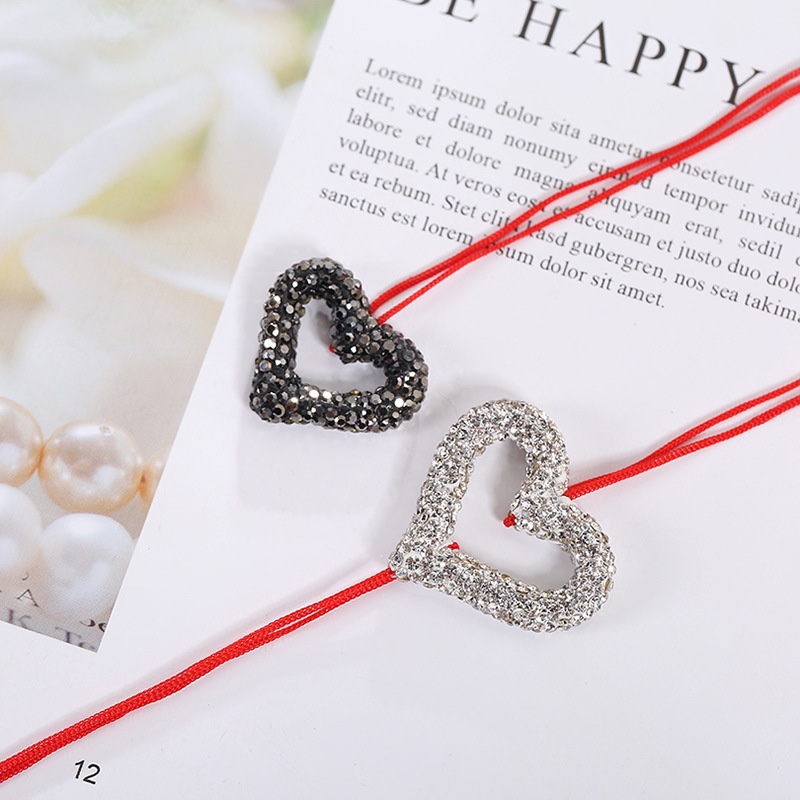 Creative hollowed-out heart accessories made of clay Item Picture