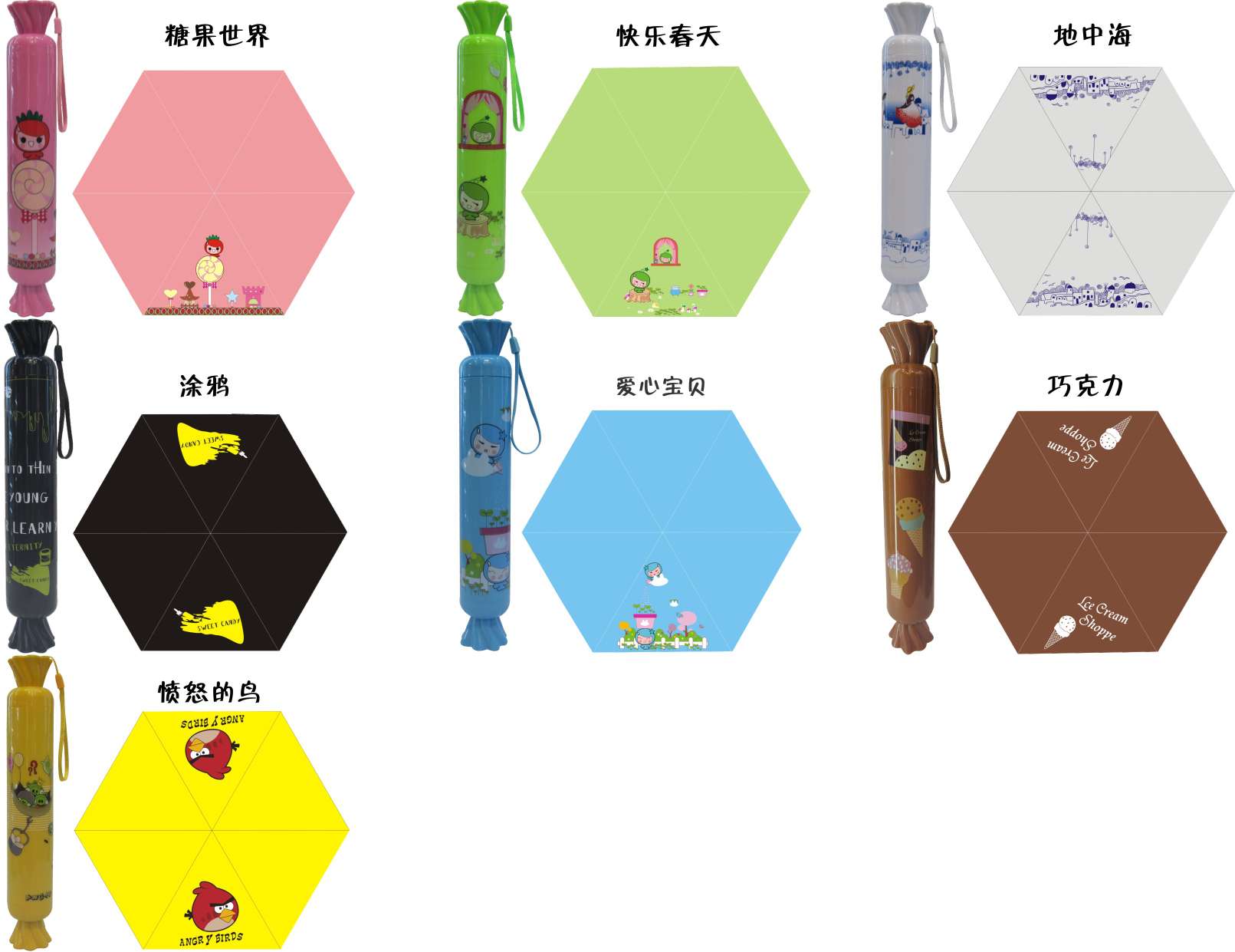 水果娃娃伞产品图
