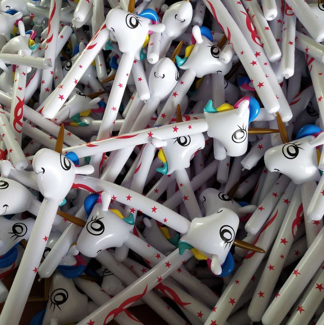 Long stick inflatable toys, house play toys, game toys wholesale details Picture