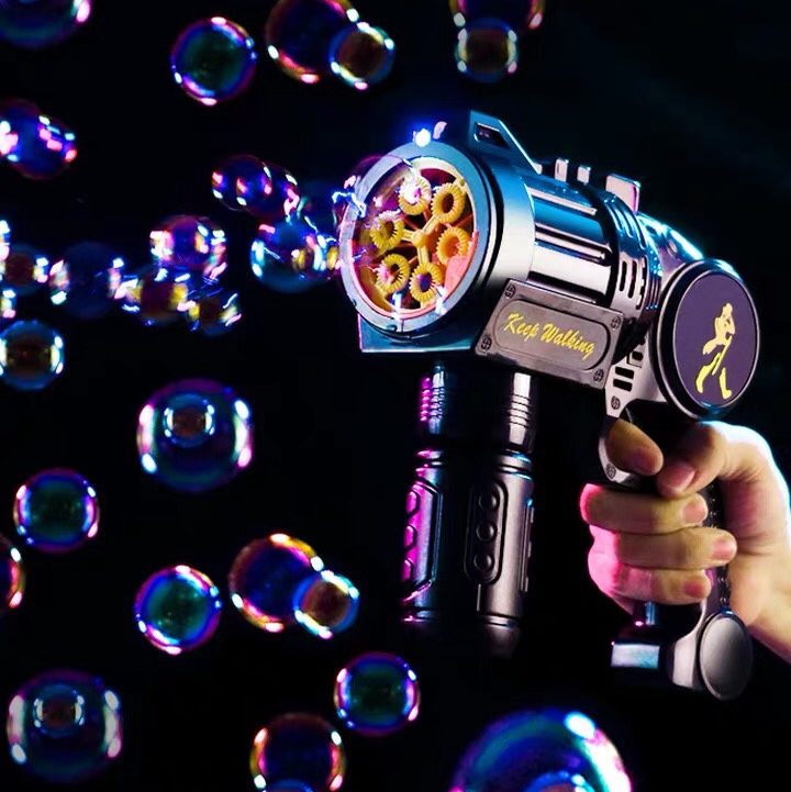 The popular multi-hole large-sized leak-proof electric bubble gun, a fully automatic bubble-blowing machine with a girlish heart, is a children's toy Application Scenario