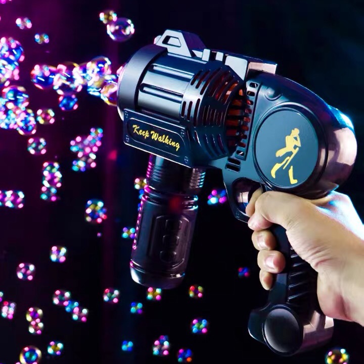 The popular multi-hole large-sized leak-proof electric bubble gun, a fully automatic bubble-blowing machine with a girlish heart, is a children's toy Specification image