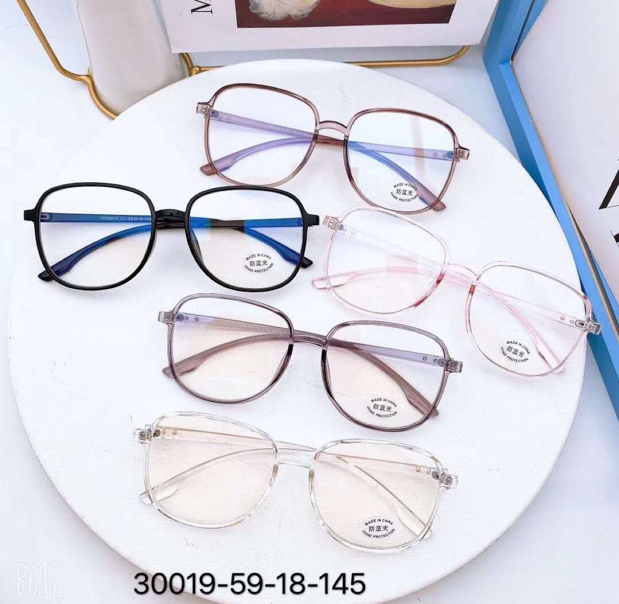 TR-90 spectacle frame, anti-blue light lenses details Picture