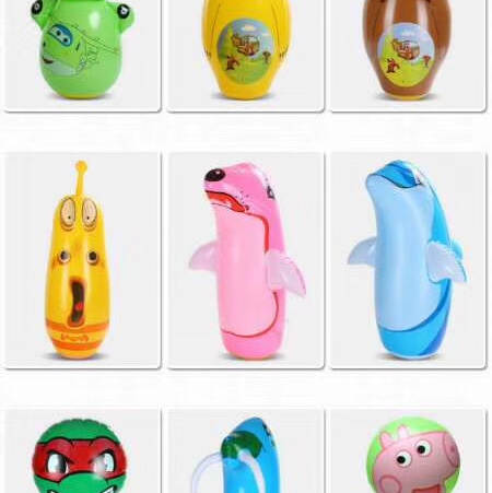 pvc children's inflatable toys 90Cm animal untoppleable dolls, baby inflatable toys Specification image