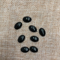10 x 15 black flat oval eyes