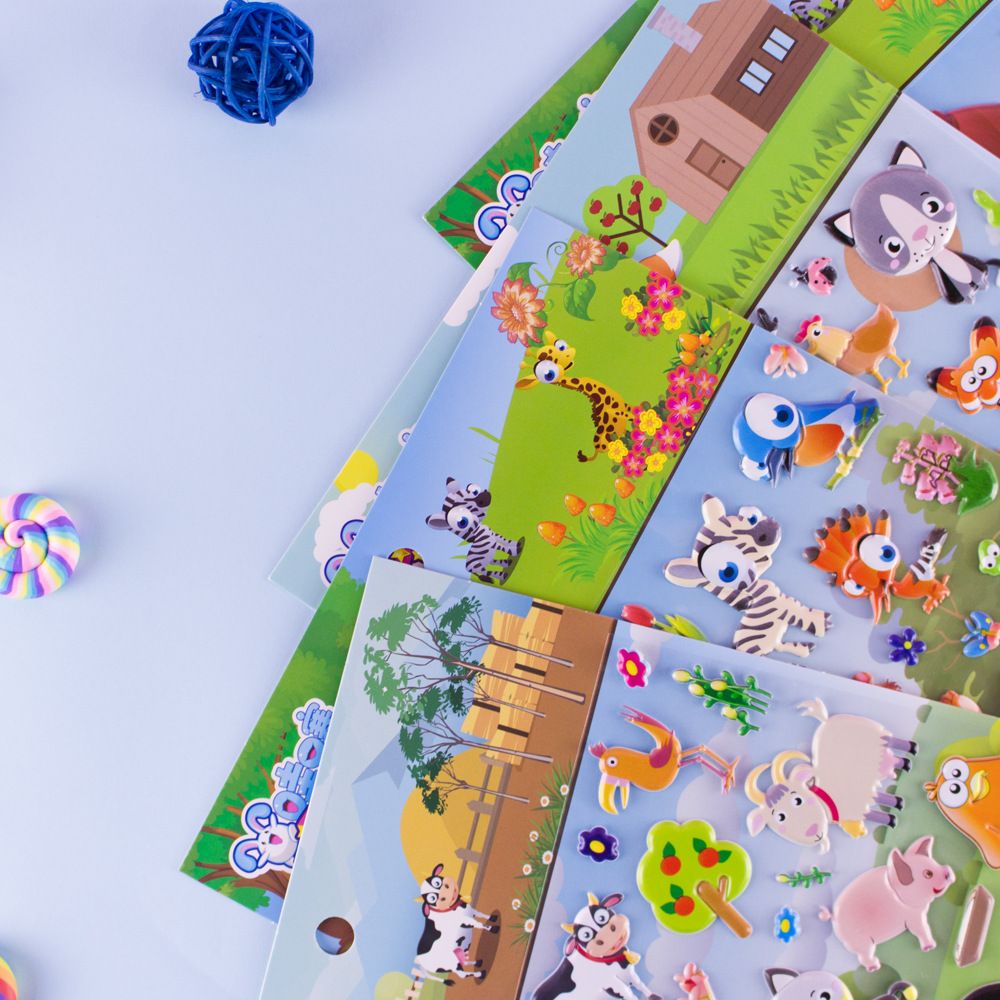 Wahoo children's puzzle cartoon Q version of animal foam stickers can be wholesale details Picture