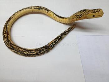 60cm 木制 眼镜蛇 扁头蛇 木蛇 木质图