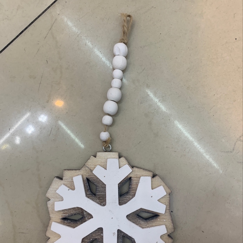 双色雪花挂件